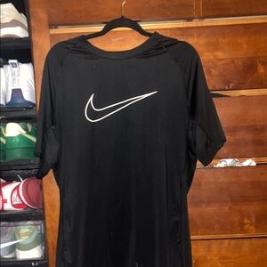 Nike Black Short Sleeve Tee with White Swoosh